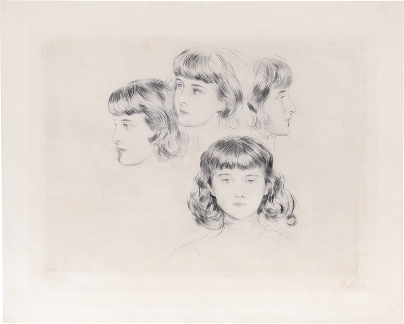Lot 5367, Auction  126, Helleu, Paul César, Ellen Helleu (quatre études) 