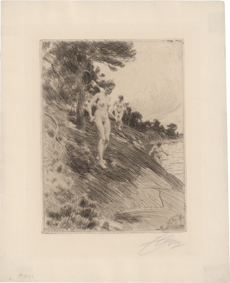 Lot 5416, Auction 126, Zorn, Anders, Erschrocken