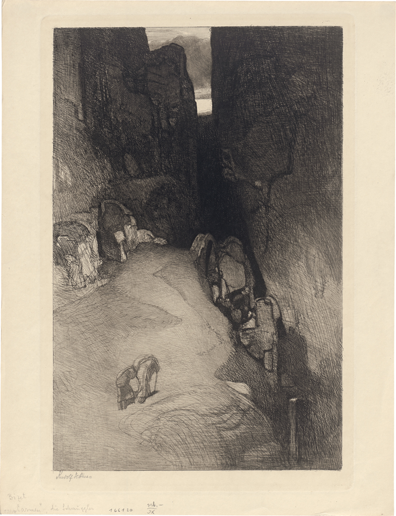 Lot 5441, Auction 126, Jettmar, Rudolf, Felsschlucht