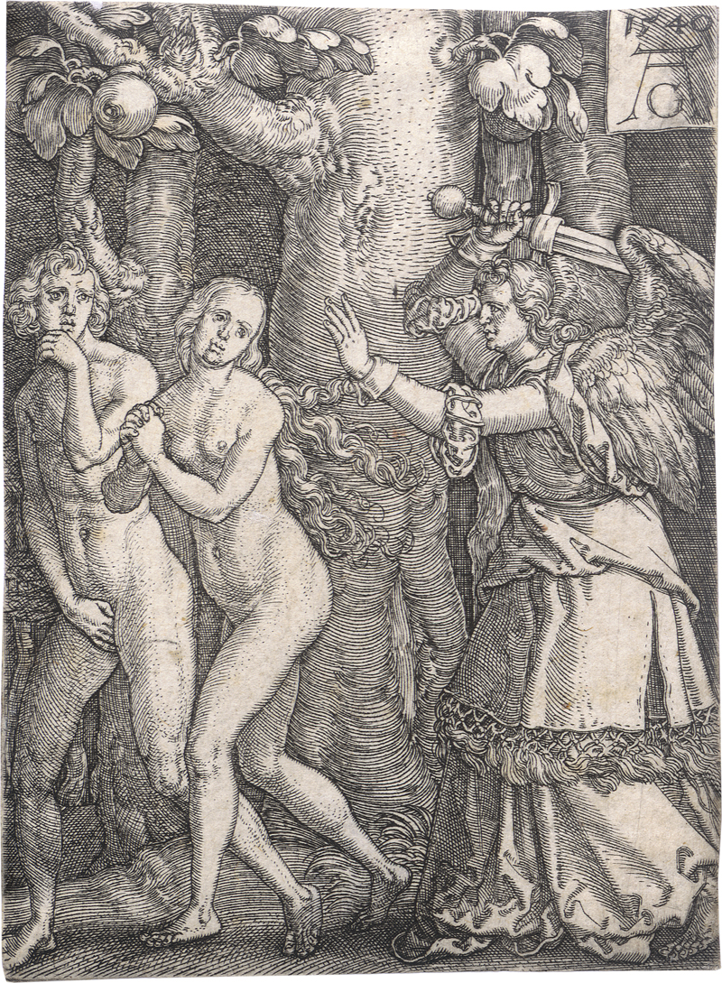 Lot 5478, Auction 126, Aldegrever, Heinrich, Die Vertreibung aus dem Paradies