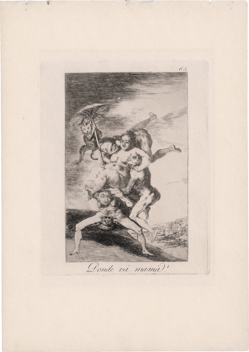 Lot 5563, Auction  126, Goya, Francisco de, Bien tirada està; Donde vá mamá?