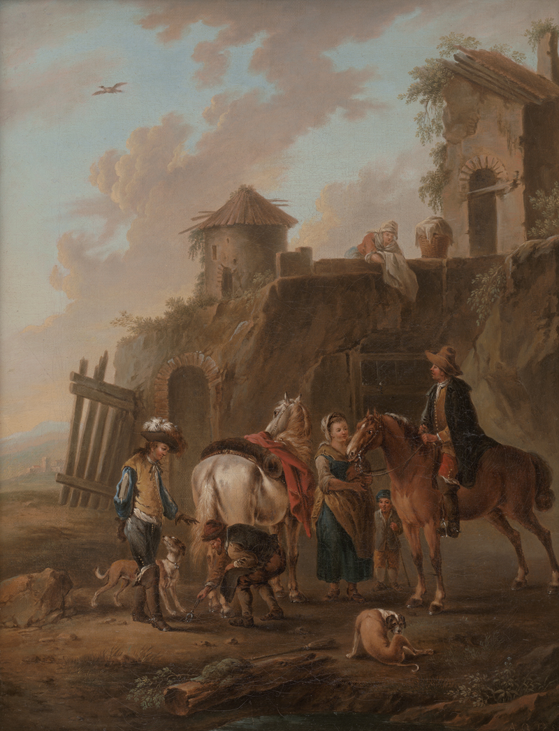 Lot 6030, Auction 126, Querfurt, August, Die Einkehr zweier Jäger