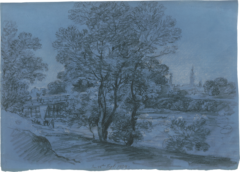 Lot 6675, Auction 126, Dillis, Johann Georg von, Blick über die Isar von der Praterinsel auf München