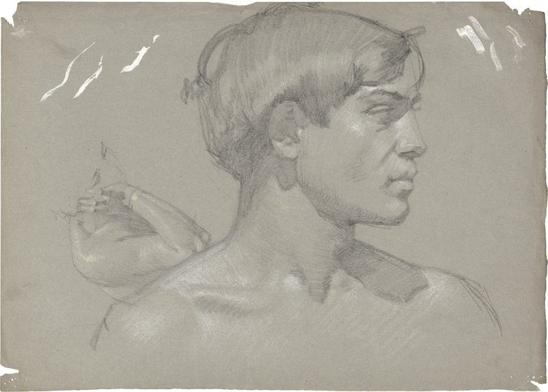 Lot 6740, Auction  126, Rothaug, Alexander, Bildnis eines Jünglings im Profil