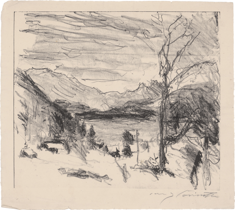 Lot 7038, Auction 126, Corinth, Lovis, Walchensee im Nebel