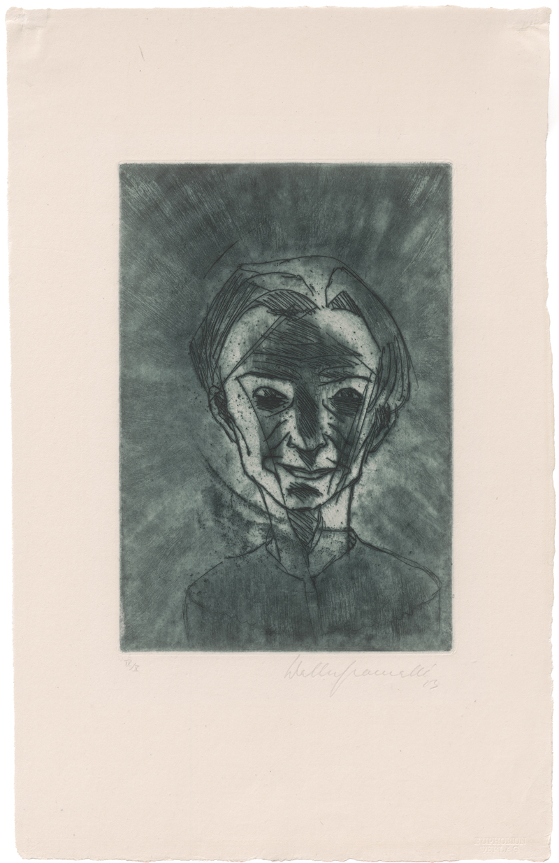 Lot 7097, Auction 126, Gramatté, Walter, Lächelnder Kopf (Selbstportrait)