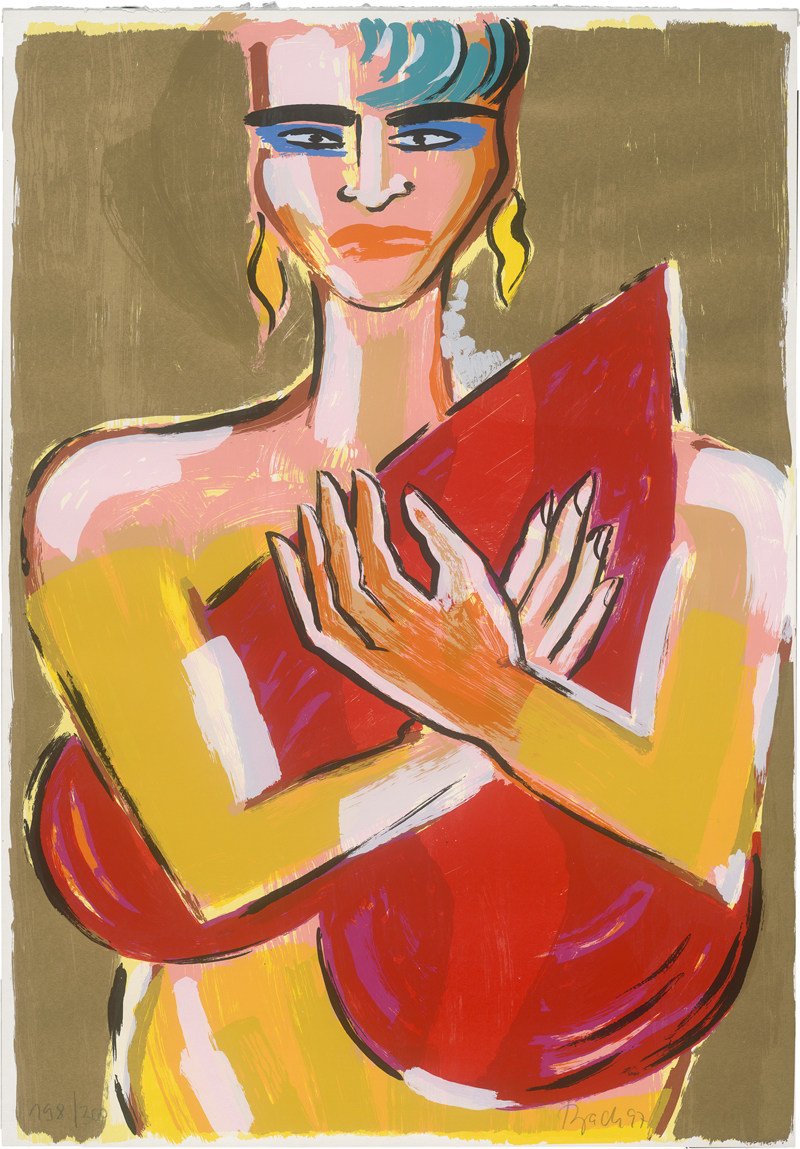 Lot 8013, Auction 126, Bach, Elvira, Frau mit Herz