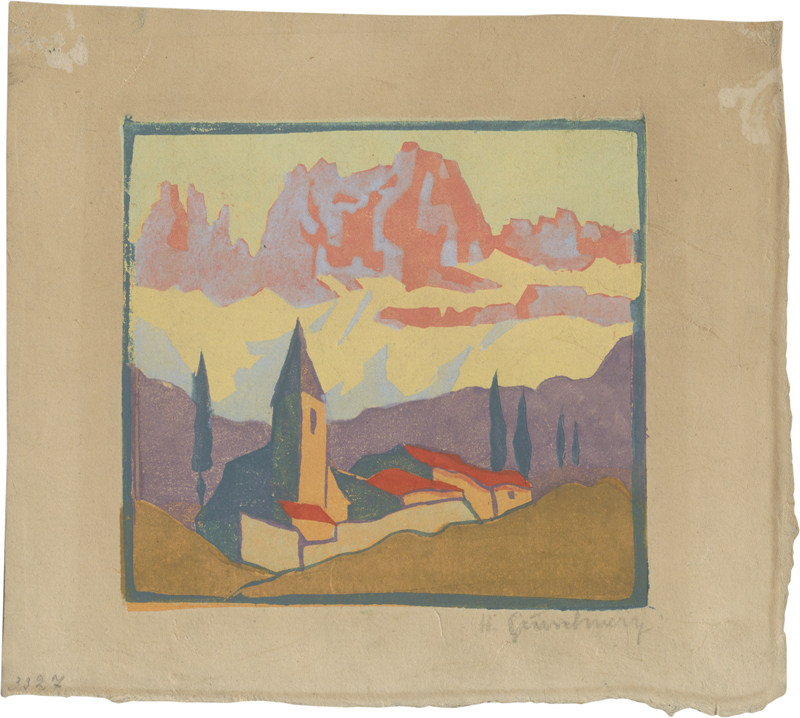 Lot 8119, Auction 126, Gurschner, Herbert, St. Zyprian mit Rosengarten