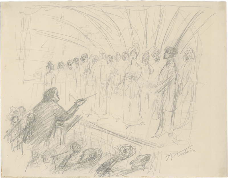 Lot 8155, Auction 126, Kubin, Alfred, Das Sängerkonzert