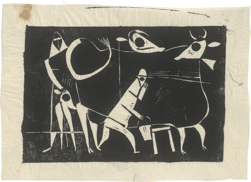 Lot 8183, Auction  126, Marcks, Gerhard, Im Kuhstall