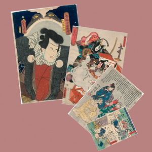 Lot 660, Auction  127, Yakusha-e, Konvolut von 4 Farbholzschnitten verschiedener Künstler