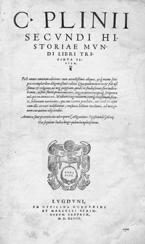 Lot 1183, Auction  127, Plinius Secundus, Gaius d. Ä., Historiae mundi libri triginta septem