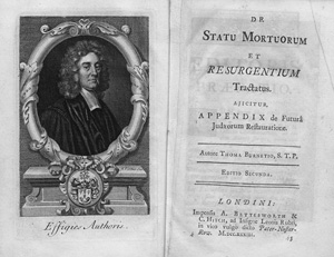 Los 1232 - Burnet, Thomas - De statu mortuorum et resurgentium tractatus - 1 - thumb