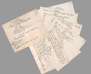 Lot 2509, Auction  127, Dahn, Felix, Signiertes Manuskript eines Festspiels zu Ehren Moltkes. 1890