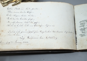 Los 2535 - Stammbuch - eines "Heggi" Kaufmann aus Bern (Schweiz) 1809--1815 + Beilagen - 1 - thumb