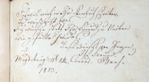 Los 2536 - Stammbuch - einer jungen Dame in Merseburg. 1811-1820 - 4 - thumb