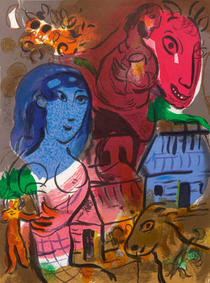 Lot 3061, Auction  127, Hommage à Marc Chagall und Chagall, Marc - Illustr., Hommage à Marc Chagall
