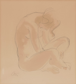 Los 3189 - Kolbe, Georg - Kauernder Akt. Bleistift mit Sepiatusche auf Papier.  - 0 - thumb