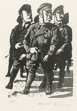 Lot 3293, Auction  127, Rössing, Karl, Mein Vorurteil gegen diese Zeit. 26 Holzstiche