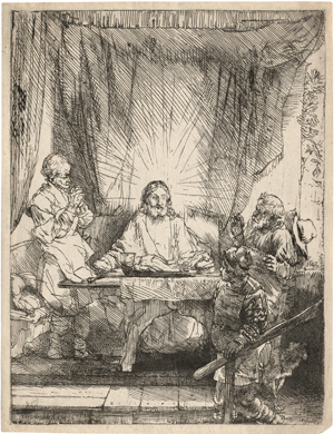 Los 5199 - Rembrandt Harmensz. van Rijn - Christus in Emmaus (Große Platte).  - 0 - thumb