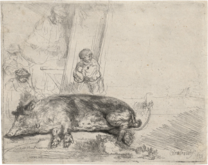 Los 5203 - Rembrandt Harmensz. van Rijn - Das schlafende Schwein - 0 - thumb