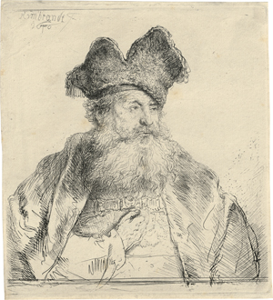 Los 5206 - Rembrandt Harmensz. van Rijn - Alter Mann mit gespaltener Pelzmütze - 0 - thumb