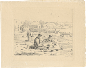 Los 5376 - Rørbye, Martinus Christian Wedseltoft - Fischer am Strand von Thisted - 0 - thumb