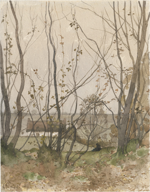 Los 6675 - Harpignies, Henri Joseph - Herbstliche Landschaft mit einem Bauerngehöft - 0 - thumb