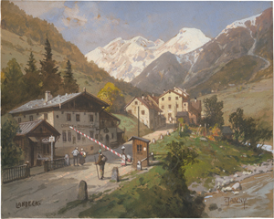 Lot 6688, Auction  127, Janny, Georg, Bei Landeck im Oberinntal mit Blick auf die Parseierspitze