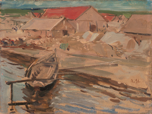 Los 7045 - Sterl, Robert Hermann - Ruderboot am Anleger - 0 - thumb