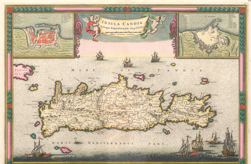 Lot 158, Auction 127, Kreta, Konvolut von 10 teils kolorierten Kupferkarten