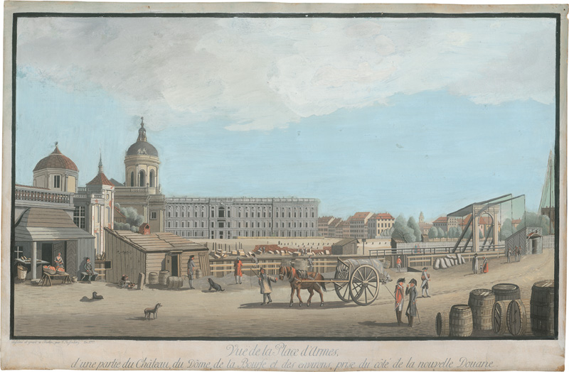 Lot 261, Auction 127, Niegelssohn, Johann August Ernst und Rosenberg, Johann Georg, Vue de la Place de Armes