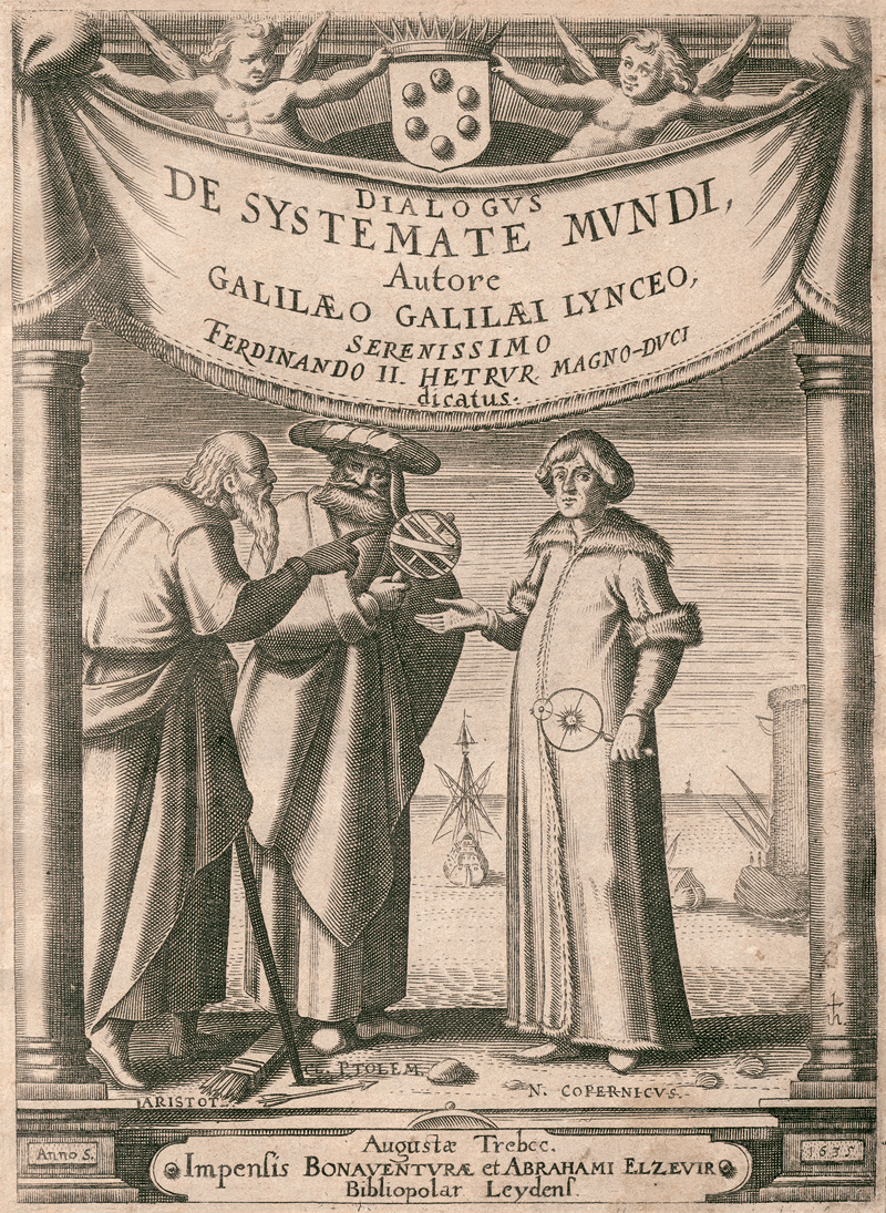 Lot 332, Auction 127, Galilei, Galileo, Systema cosmicum. Straßburg, David Hautt für Elzevier, 1635. – Erste lateinische Ausgabe von Galileis physikalischem Hauptwerk