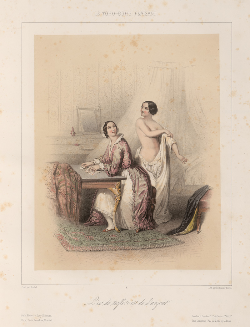 Lot 408, Auction 127, Bassaget, Pierre-Numa, Le thou-bohu plaisant" und "Béranger illustré". Album mit 80 Tafeln