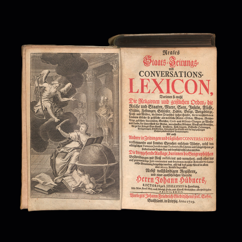 Lot 570, Auction  127, Hübner, Johann, Reales Staats- Zeitungs- Conversations-Lexicon. 