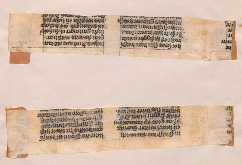 Lot 1009, Auction 127, Canticum canticorum, 2 Fragmente aus einem Kommentar zum Hohenlied Salomonis. Mittelniederländische Handschrift auf Pergamen