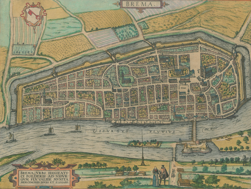 Lot 1093, Auction 127, Braun, Georg und Franz Hogenberg, Brema und Civitas Francofordiana ad mo