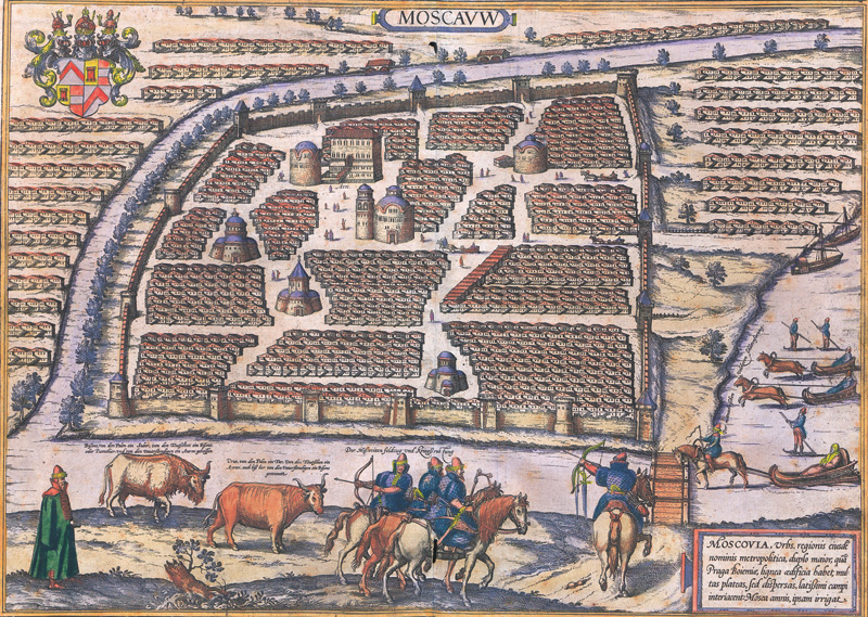 Lot 1094, Auction 127, Braun, Georg und Franz Hogenberg, Moscauw. Moscovia, urbs, regionis eiusde nominis metropolitica, duplo maior, qua Praga Boiemiae