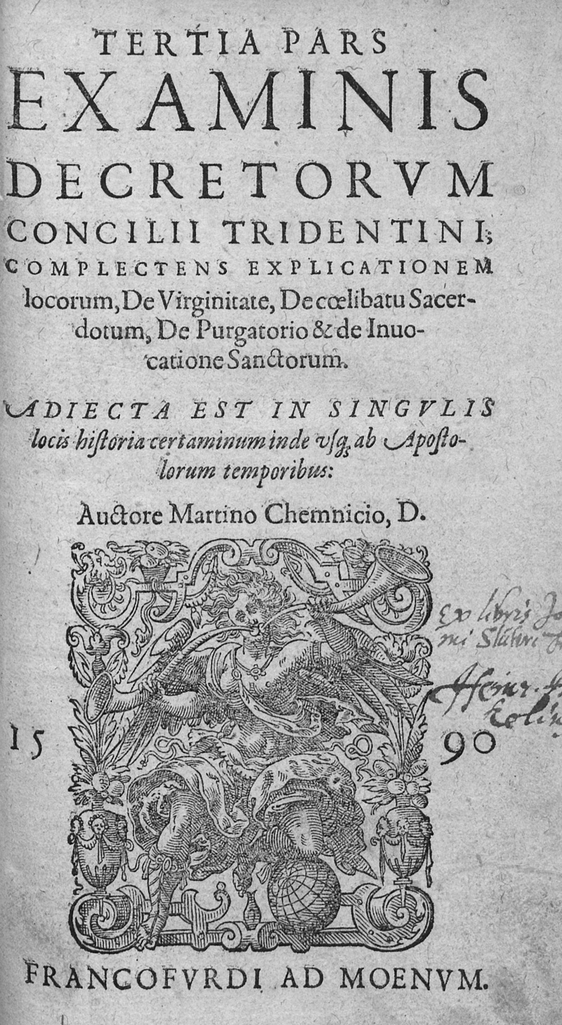 Lot 1099, Auction 127, Chemnitz, Martin, Examinis decretorum concilii Tridentini