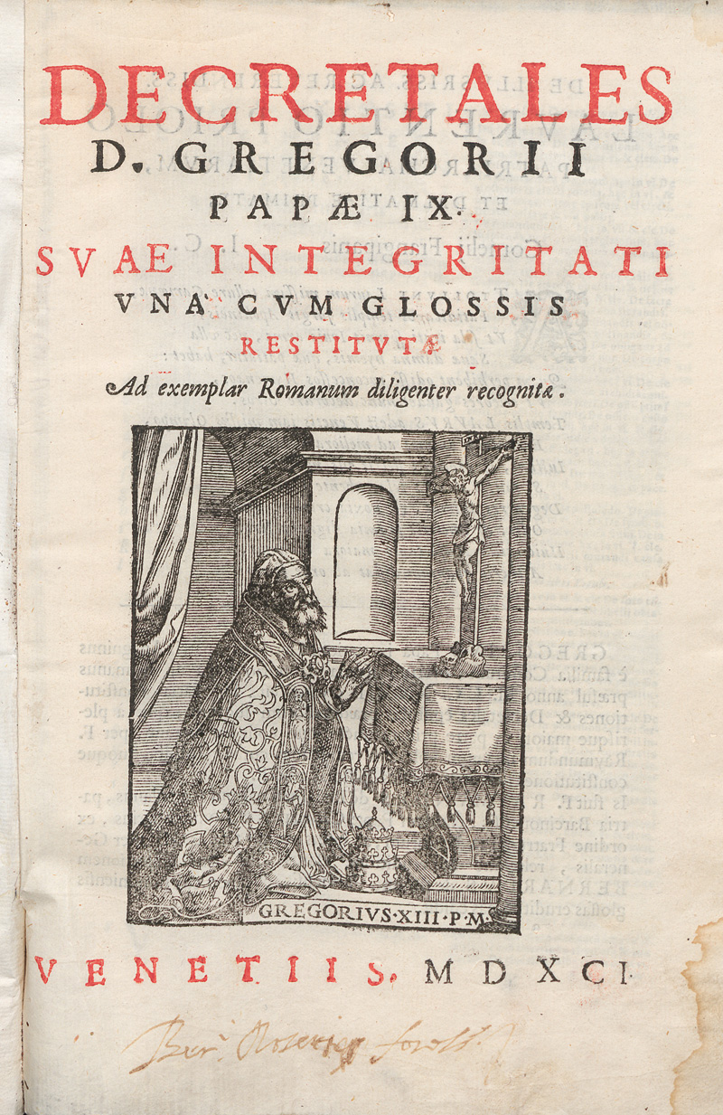 Lot 1126, Auction 127, Gregor IX., Decretales suae integrati