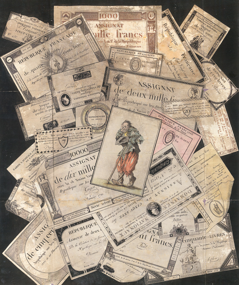 Lot 1280, Auction 127, Hunin, Joseph, Trompe l'Oeil with French Assignats