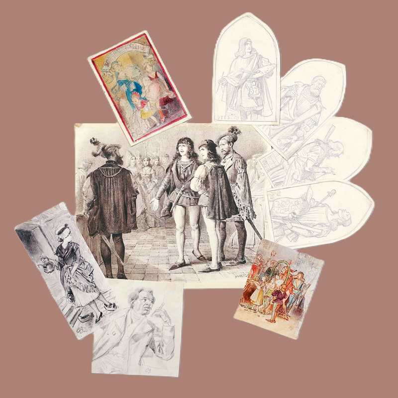 Lot 2009, Auction 127, Beckmann, Conrad, 37 Blatt mit Original-Entwurfszeichnungen