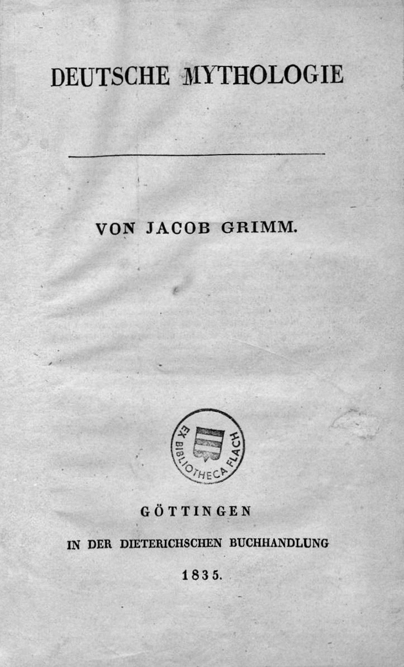 Lot 2049, Auction 127, Grimm, Jacob, Deutsche Mythologie