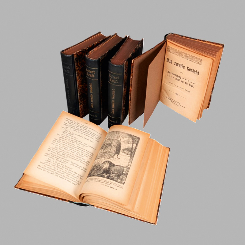 Lot 2087, Auction 127, Kraft, Robert, Das zweite Gesicht oder Die Verfolgung rund um die Erde