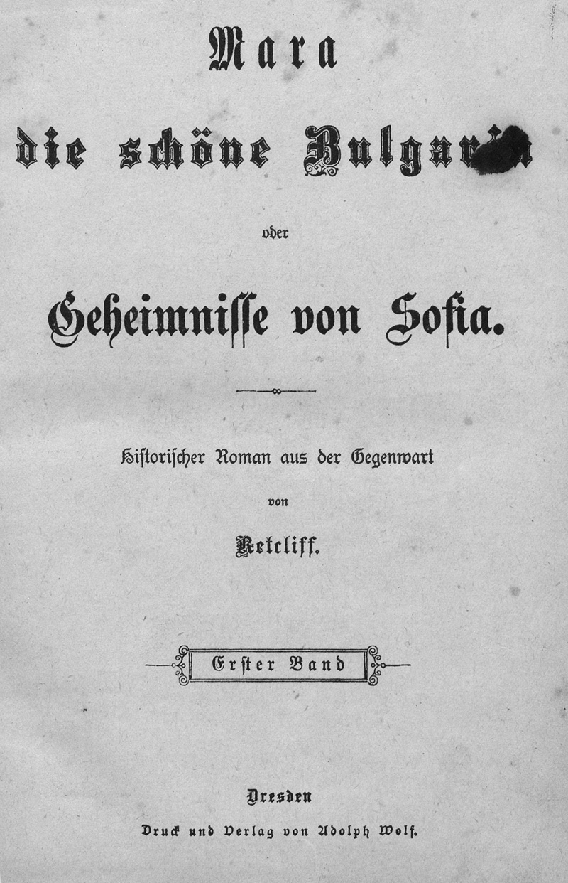 Lot 2098, Auction 127, Retcliff, E., Mara die schöne Bulgarin