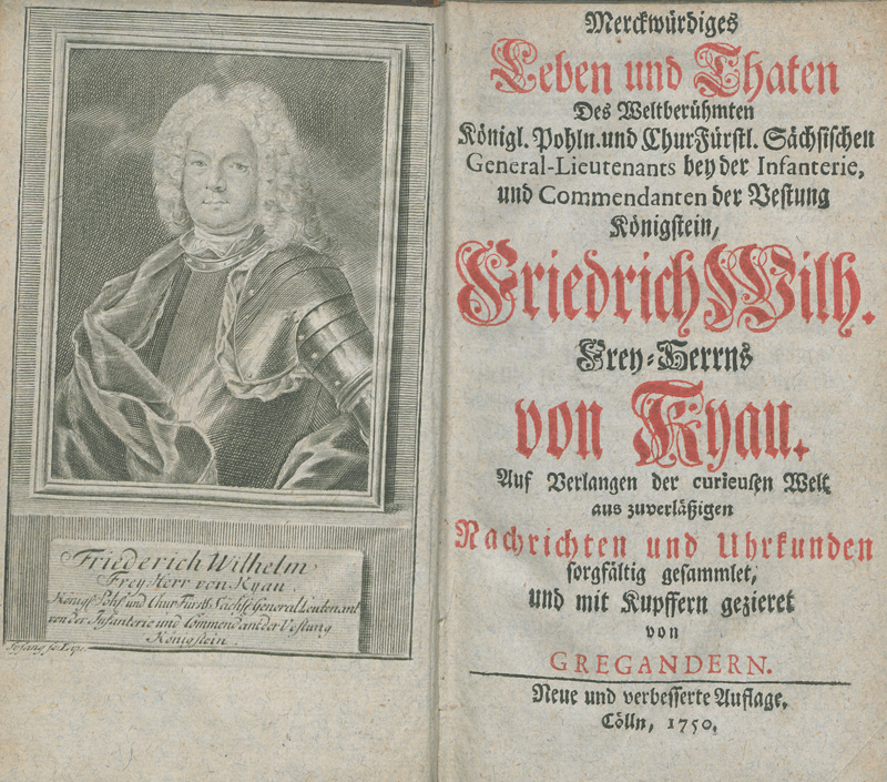 Lot 2101, Auction 127, Kyaw, Friedrich Wilhelm, Merckwürdiges Leben und Thaten