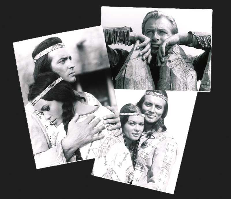 Lot 2117, Auction 127, Konvolut von 5 Vintage-Portraitphotos in Schwarz-Weiß, aus verschiedenen Karl-May-Verfilmungen