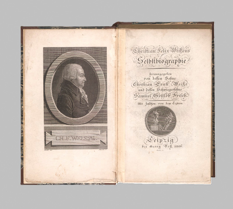 Lot 2168, Auction 127, Weiße, Christian Felix, Selbstbiographie