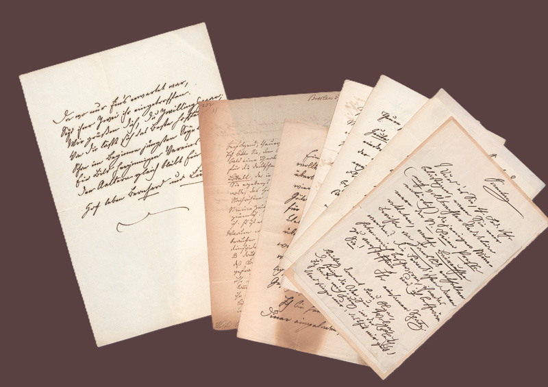 Lot 2524, Auction 127, Holtei, Carl von, 9 Briefe und 1 Gedichtmanuskript. 1823-1873