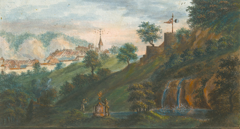 Lot 2535, Auction  127, Stammbuch, eines "Heggi" Kaufmann aus Bern (Schweiz) 1809--1815 + Beilagen